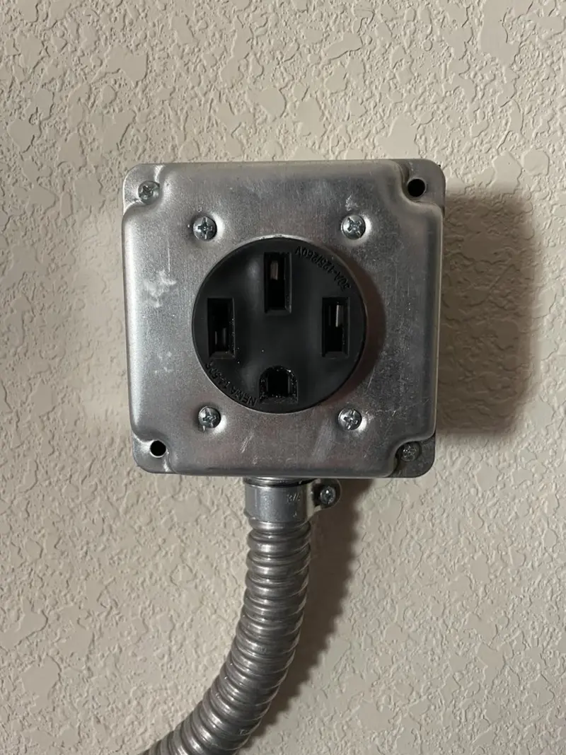 NEMA 14-50 outlet installed for Smart Home Electrical in Summerfield